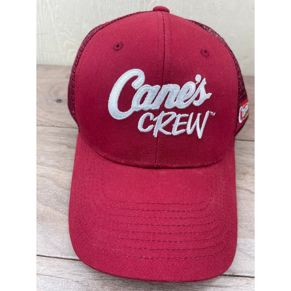 Raising Cane's Crew Hat Men's Maroon Mesh Trucker Cap